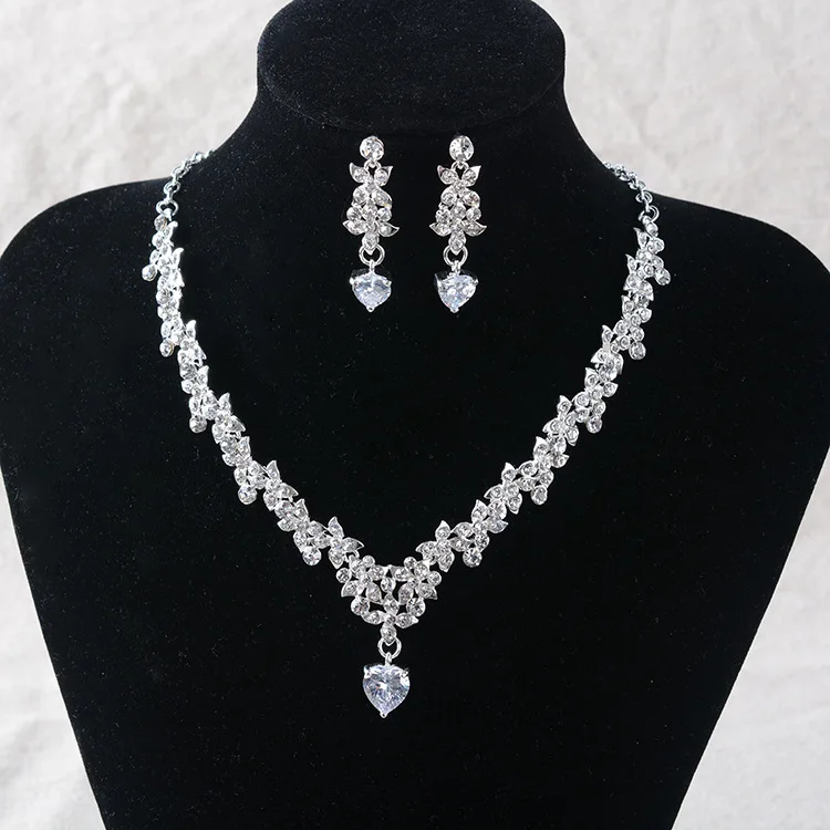 

Tl241 Exquisite Zircon Necklace Bride bo zi lian Two-Piece Set Cheongsam Evening Gown Necklace Amoy Supply of Goods