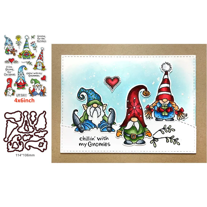 

Merry Christmas Santa Claus Love Sentence Word Transparent Clear Stamps/Cutting Dies for DIY Scrapbooking Cards Crafts 2019 New