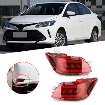 

2pcs Bulbs Car LED Rear Bumper Reflector Light Fit for Toyota Vios 2016 2017 2018 Car Styling
