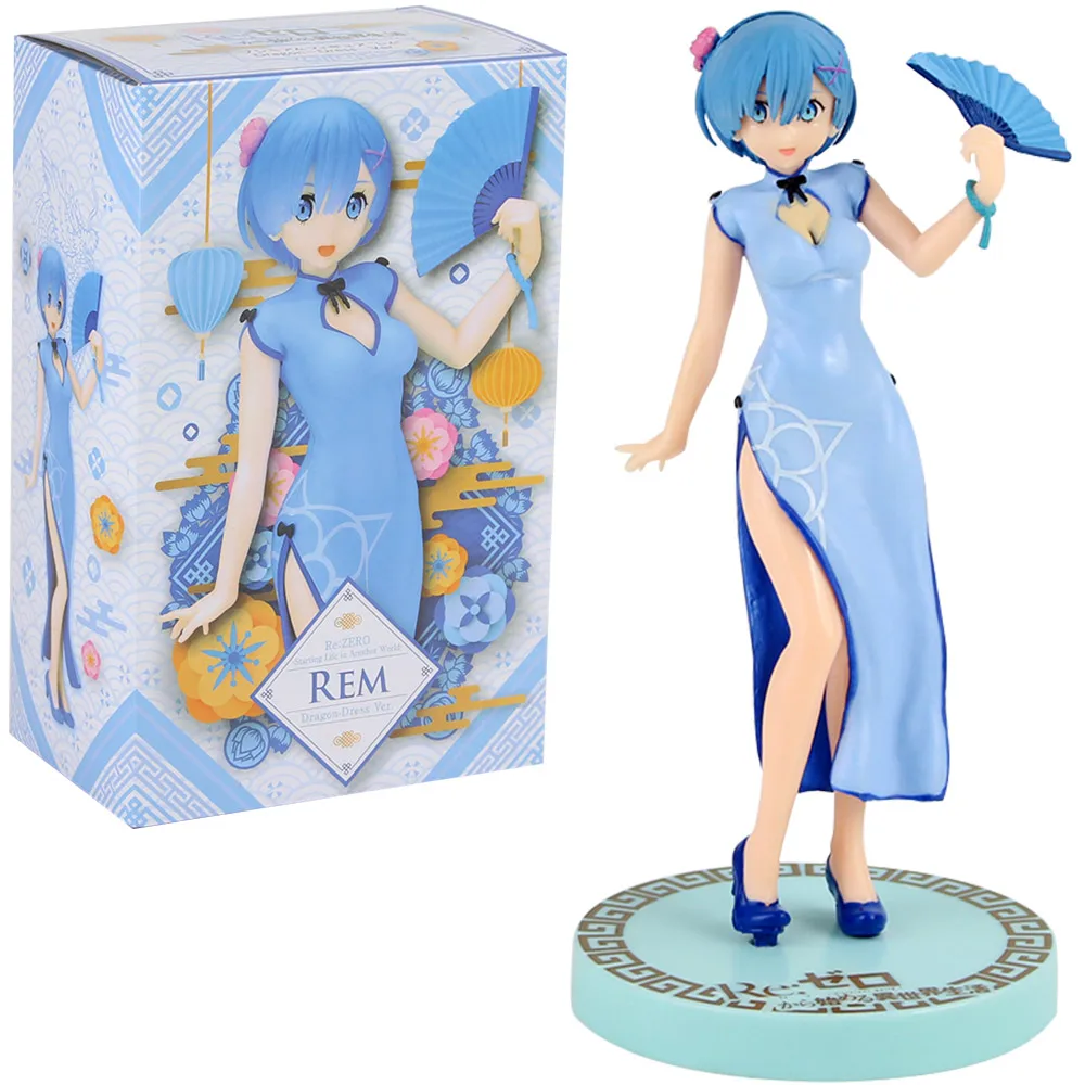 

Life in A Different World From Zero Rem Action Figure Rem in Dragon-Dress Ver with Fan Anime Beauty Model Toys