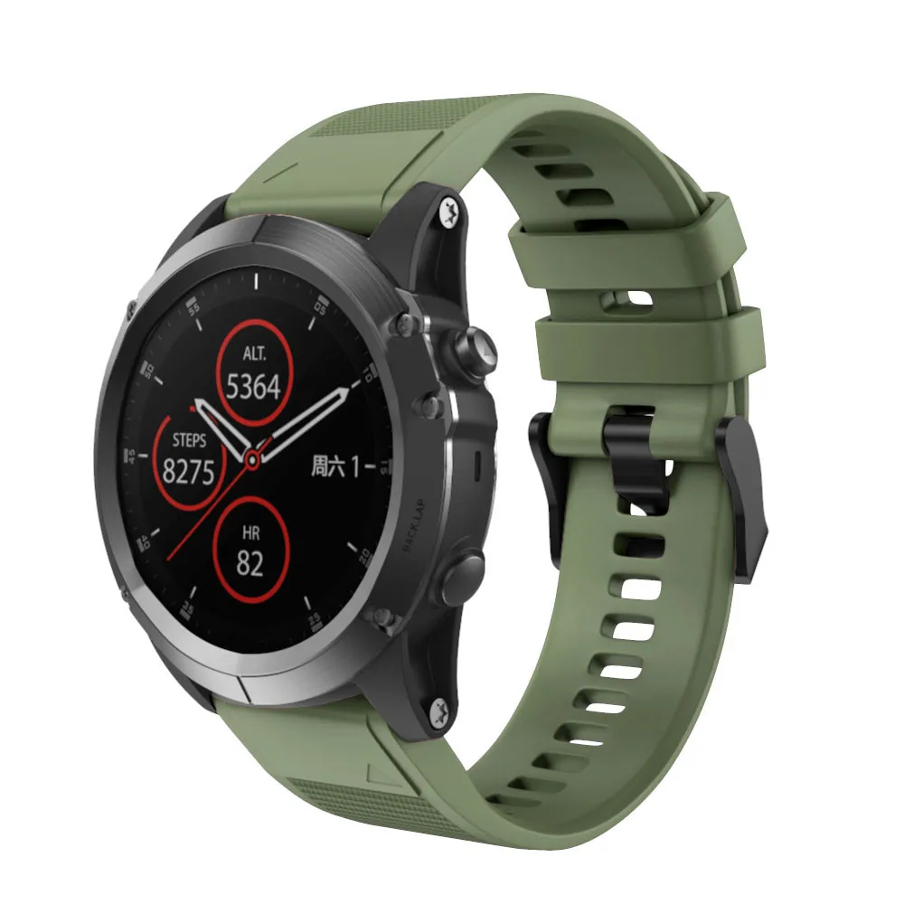 Мягкий силиконовый ремешок для часов Fenix 5X Plus 3/3HR часов|Ремешки часов| |