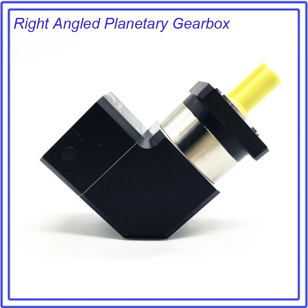 Right Angled Planetary 4:1 Ratio 4 Reducer Gearbox Corner Reducer 19MM Input For 80MM 90MM 600W 750W AC Servo Motor