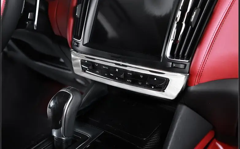 Для Maserati Levante автомобильный Стайлинг ABS центральный режим управления рамка Крышка отделка наклейка аксессуары