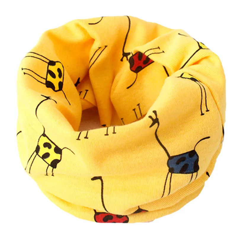 Модный хлопковый Детский шарф 40*20 см, весенне-осенне-зимние детские шарфы, Детские воротники для шеи, шарф с круглым вырезом для мальчиков и девочек, Bufanda - Цвет: 43