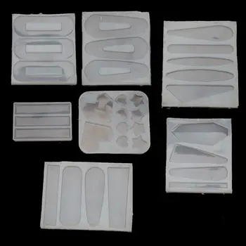 

7Pcs Handmade Barrettes Silicone Epoxy Resin Molds Hair Pins Jewelry Casting Mold Hair Clip Silicone Molds Jewelry Tools