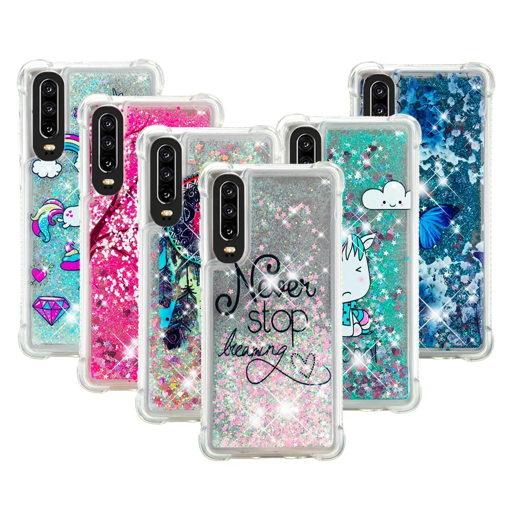 Жидкий зыбучий песок мягкий ТПУ чехол для huawei P Smart 2019 P30 P20 Pro P10 P9 P8 Lite Nova 5i 2i с