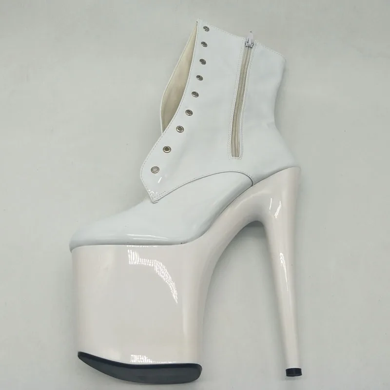 LAIJIANJINXIA/новые женские ботильоны на платформе с высоким каблуком 15 см/17 см/20 см Женская осенне-зимняя обувь черные ботинки для танцев на шесте