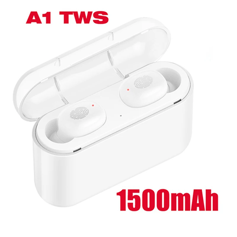 TWS отпечатков пальцев сенсорные Bluetooth наушники, HD стерео беспроводные наушники, шумоподавление игровая гарнитура - Цвет: Color 2