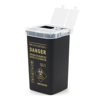 

Tattoo Needles Garbage Container Danger Waste Small Cabinet Kitchen Trash Can For Kitchen Cupboard With Lid Waste Bin NEW ARRIVE