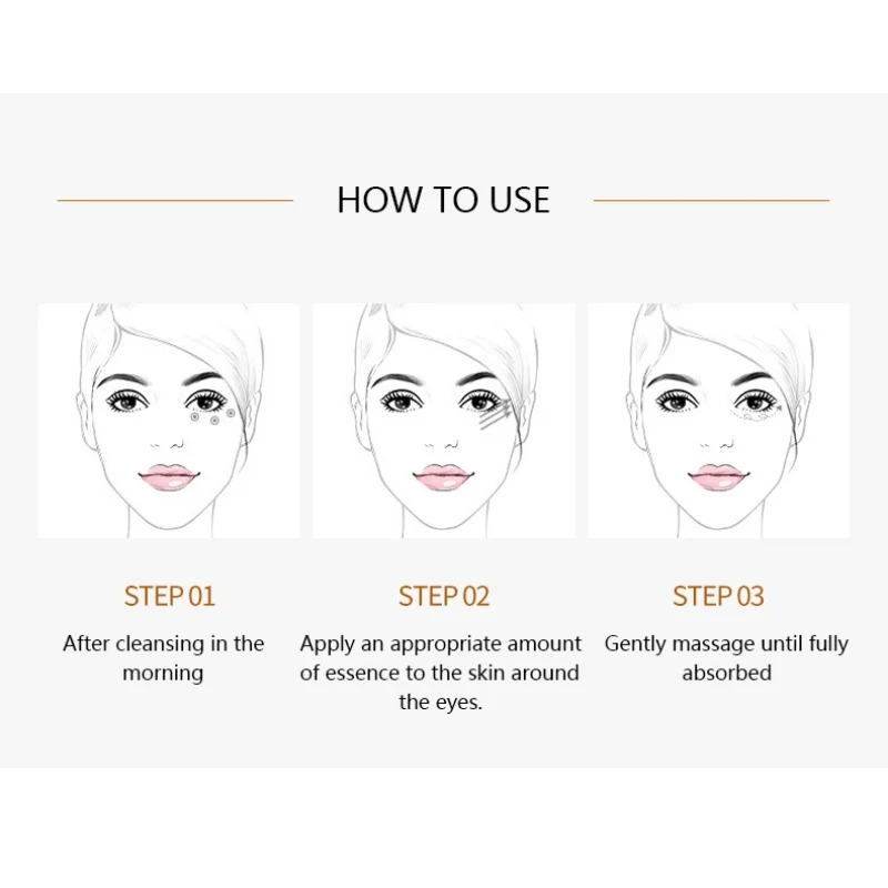 30ml Caffeine Daily Eye Serum Moisturizing Remove Fine Lines Lightening Firming Eye Serum Nourishing