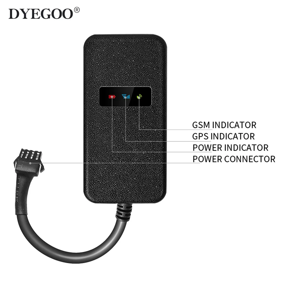 DYEGOO GT003 Vehicle Car Motorcycle GPS Tracker Waterproof Vibration Ignition GEO Fence Overspeed Alarm Andorid IOS APP gps tracker car tracker