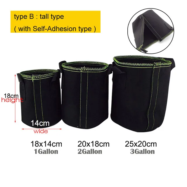 1 2 3 Gallon Növényi Indító Termelő Táskák Vetőmag Óvodai Edények Zöldségültetvények Virágátültetés Ültetési Öngazdás Szövet Kerti Termesztés A1 - Image 3