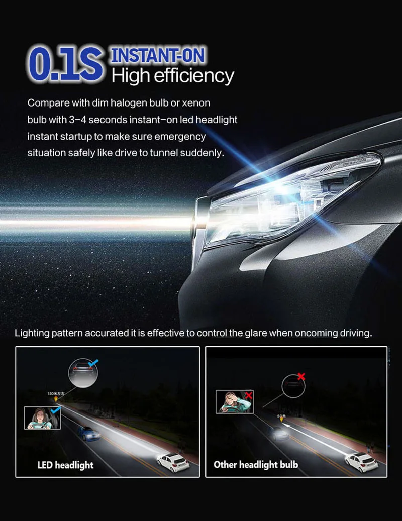 5 led h4