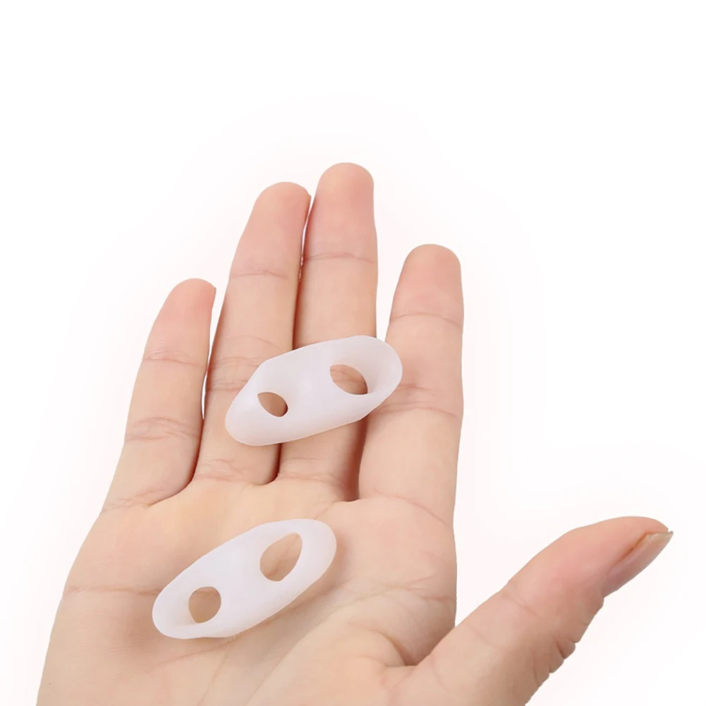 1 Pair Silicone Gel Little Toe Separator Hallux Valgus Bunion Guard Finger Bunion Corrector Adjuster Foot Care