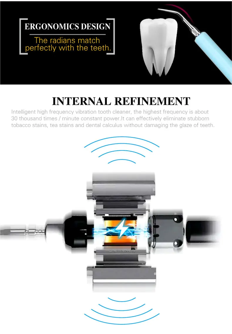 Профессиональная звуковая зубная щетка акустическая волна электрическая зубная щетка для удаления зубов для взрослых ультра звуковая зубная нить для домашнего использования