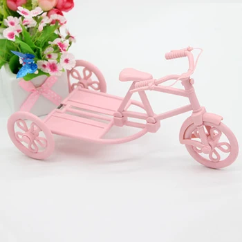 

ZOCDOU 1 Piece Rattan Tricycle Desktop Decoration Wedding Confused Doll Decoration Props