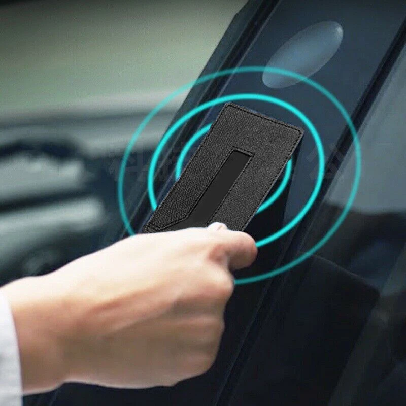 Black Key Card Holder Protection Cover Case Shell W/ Key Chain For Tesla Model 3