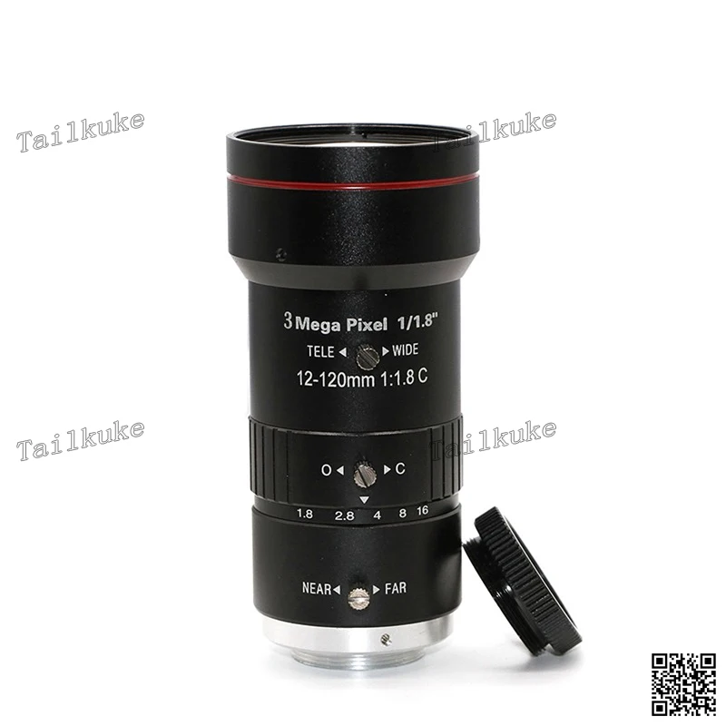 

Machine Vision Telephoto 12-120mm Industrial Lens 1 / 1.8 Inch HD FA Zoom Low Distortion C-mount Lens