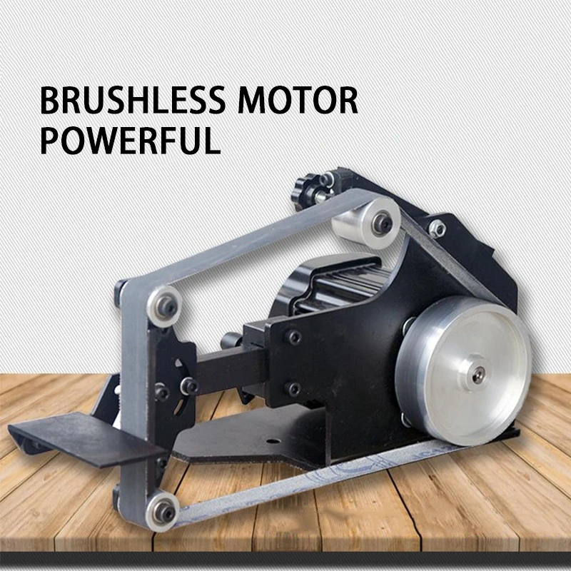 

762 desktop small brushless belt machine industrial grade diy woodworking polishing machine fixed angle sharpening machine