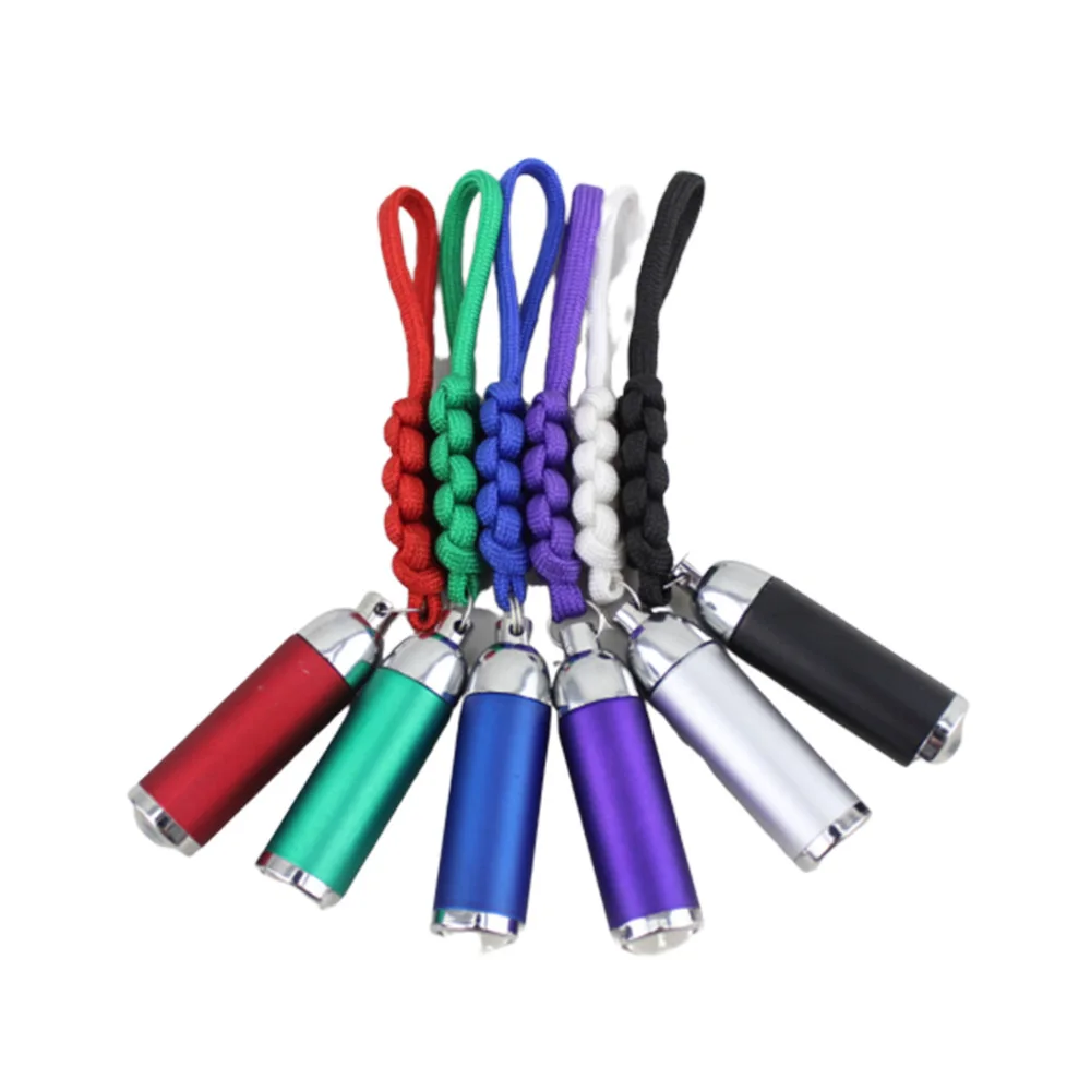 

Outdoor Emergency Supplies Lighting Keychain Hand-woven Flashlight Photo Mini Small Flashlight