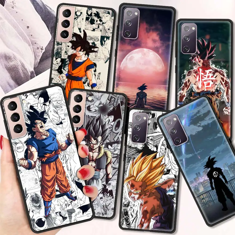 Чехол для телефона Goku с аниме шариками и драконами Z чехол Samsung Galaxy S20 S21 Ultra FE S10 Lite