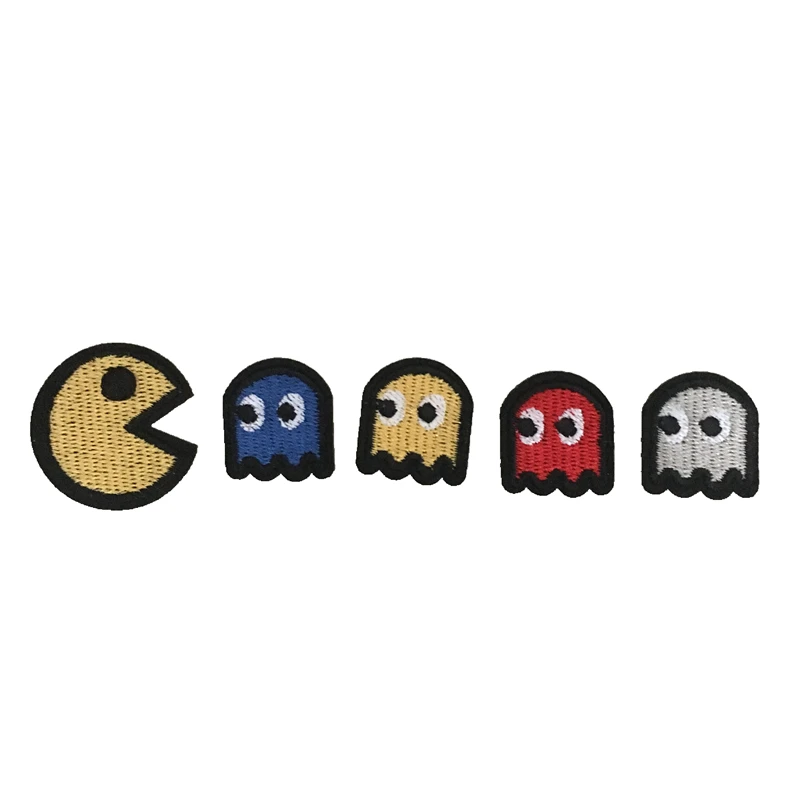 Pacman Eisen Auf нашивки фанки Ретро 80s Speief заплатка для одежды обувь сумки клеящиеся утюгом украшения Аппликации значок