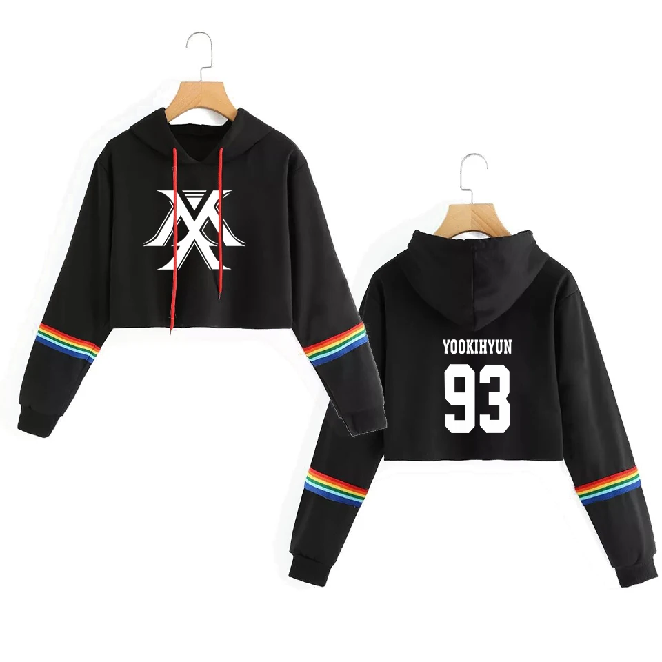 Monsta X Kawaii Cropped Hoodies