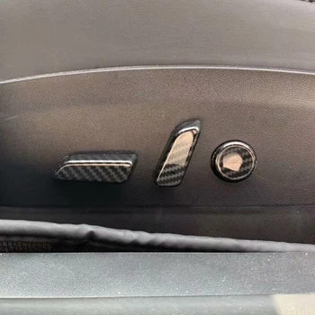 

Car Styling Carbon Fiber Color Memory Seat Adjustment Button Cover Trim 6pcs For Tesla Model 3 2017 2018 2019