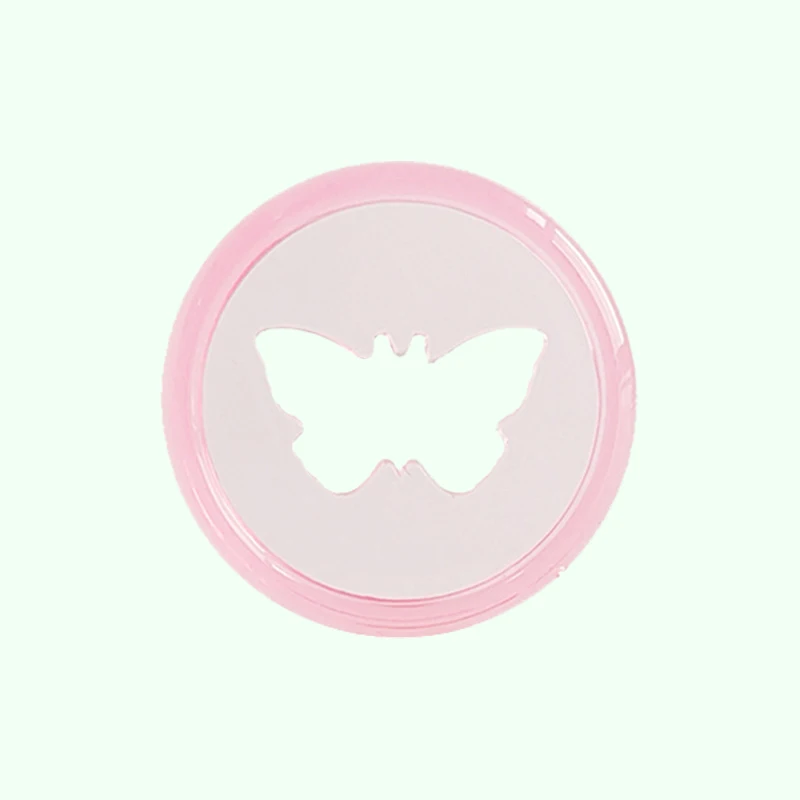 50pcs Plastic Transparent Mushroom Hole Notebook Binding Disc 28mm Butterfly Ring Binder DIY 360 Degree Foldable Office Supplies