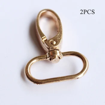 

2 PCS Metal Swivel Trigger Lobster Clasps Clip Snap Hook Key Chain Ring Outdoor Lanyard Craft Bag Parts Pick 3colors