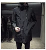 New Men's Black Trench Coat Hooded Windbreaker Coats M-4XL Casual Male Clothing Windproof Outwear ► Photo 3/6