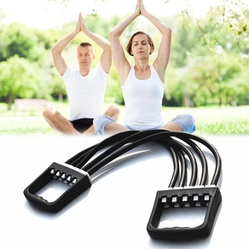 

Adjustable Five-tube Puller Multifunctional Latex Removable Puller Child Adult Chest Expander Fitness Pull Rope