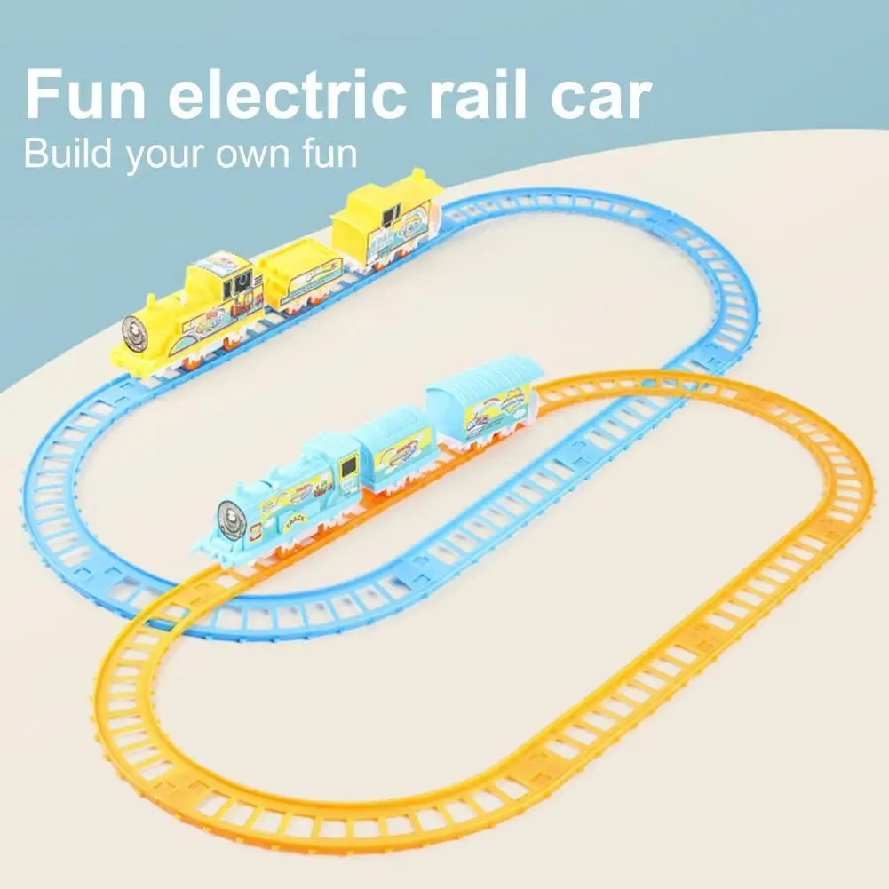 

1 Set Car Model Easy-assembled Stick Control Educational Non-shedding Tracks Train Toy for Student