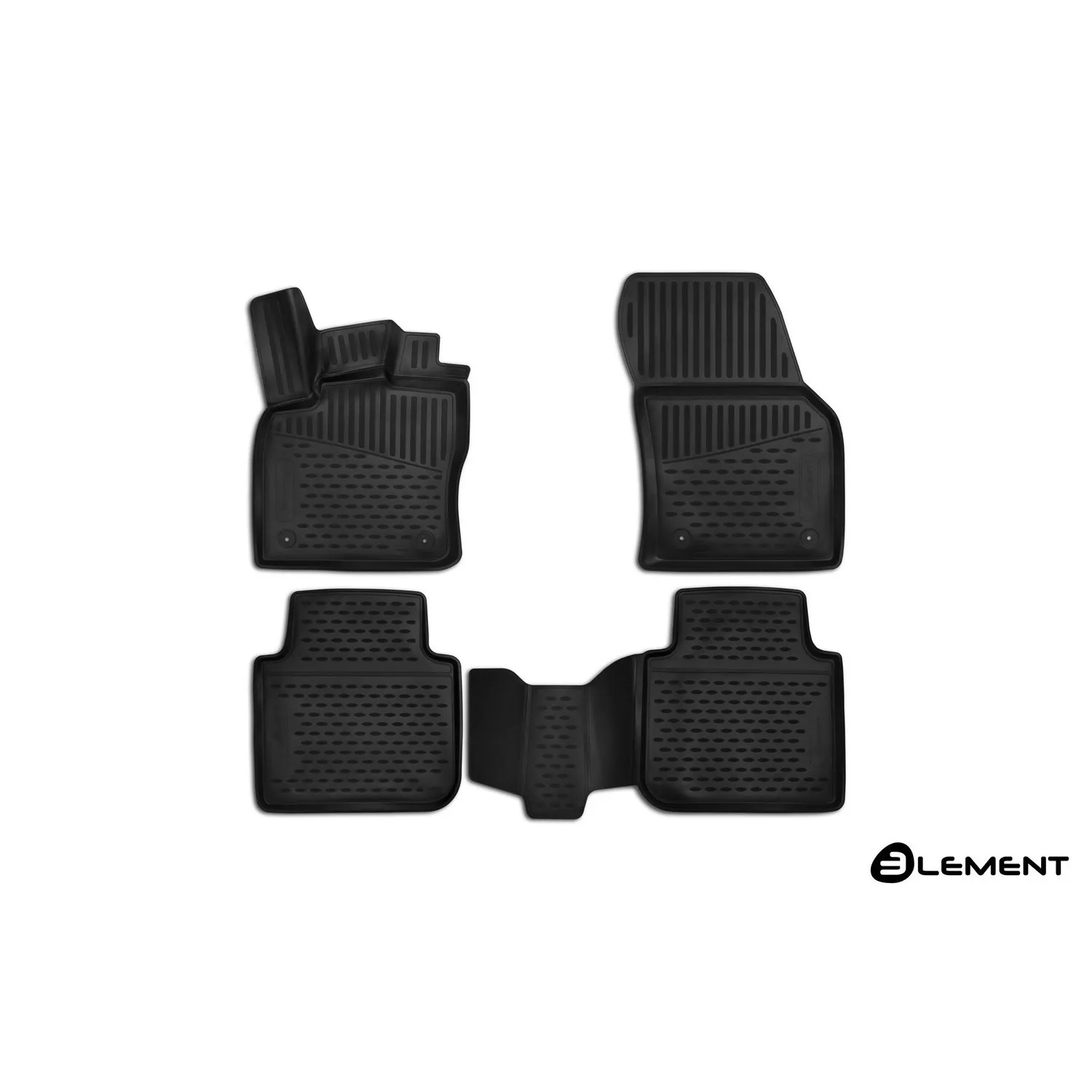 Коврики 3D в салон для SKODA Kodiaq,->, 4 шт. ELEMENT3D4519210k
