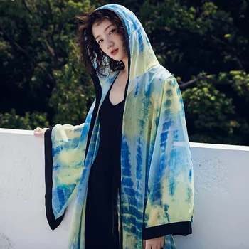 

Cape female xia bump color restoring ancient ways temple has a long loose smock big yards seaside holiday beach is prevented bas