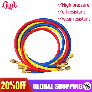 

Car " AC Charging Hoses Tube for R134a R12 R22 R404 R502 Air Conditioning Refrigerant Tube 300-600 A20 1/4" Thread Hose