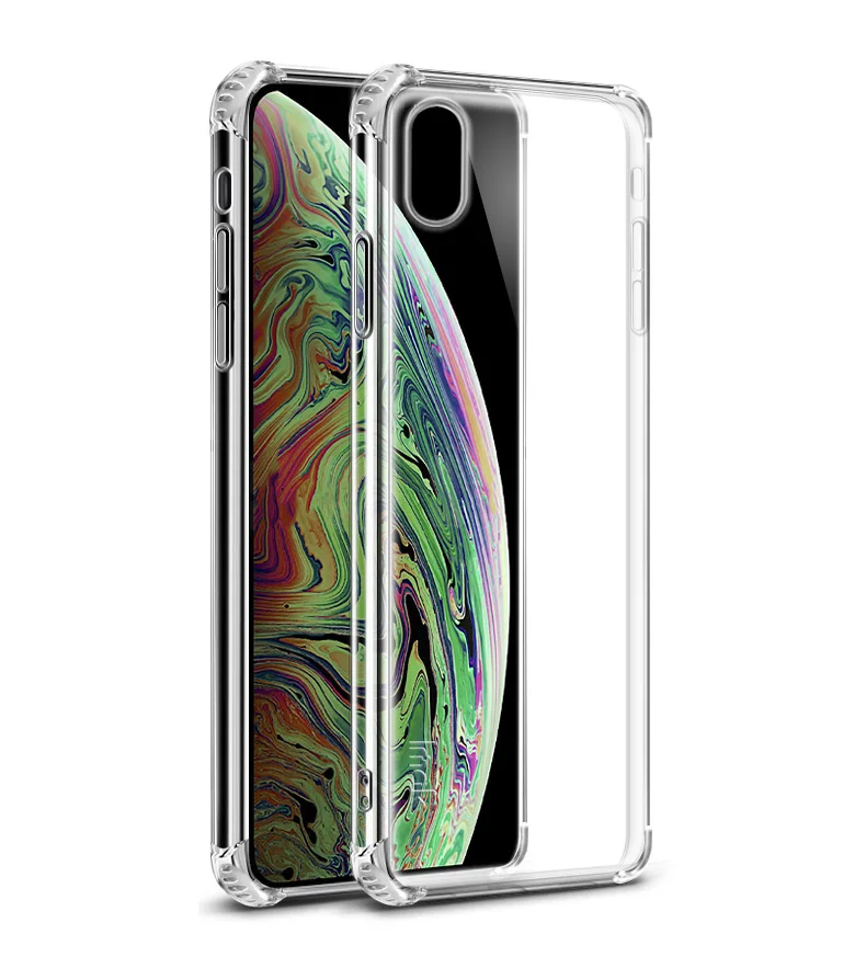 IMAK противоударный чехол для iPhone 11 Pro Max чехол для iPhone XS Max чехол с кристаллами для Etui iPhone XR чехол XSMax iPhone11 - Цвет: Прозрачный