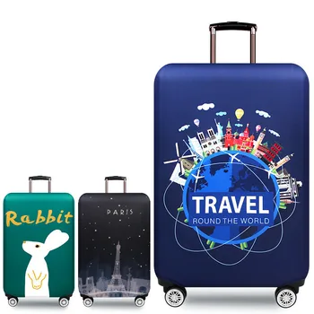 

Thicker Luggage Protective Cover Elastic Fabric Protective Cover For 18-32 Inch Suitcase Dust-proof Case Travel Accessories Gear