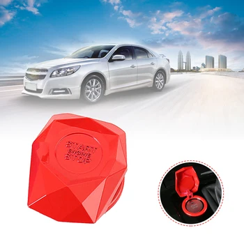 

1x Auto Car SUV Decorative Red Accessories Button Start Switch Protection Cover