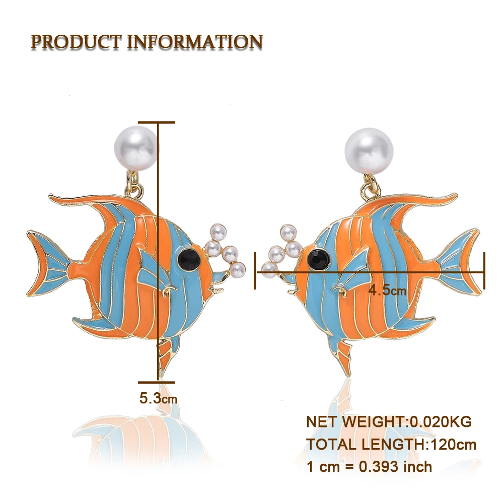 Лучшие женские разноцветные Серьги-капли с каменными глазами для женщин, свадебные богемные новые серьги с кристаллами в виде рыбы, милые подарки для девочек