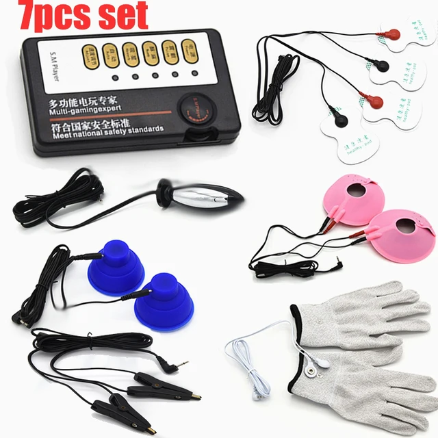 Electric Shock Orgasm Male Female Nipple Breast Stimulation 7pcs Set Sex Product Bdsm Adult Sex Toys For Women Masturbation Tool Aliexpress