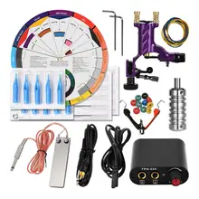 Maquina De Tatuar Kit Tattoo Set Rotary Professional Black Power Supply Color Wheel Machine A Tatouer Tatouage Tatuagem Tatto