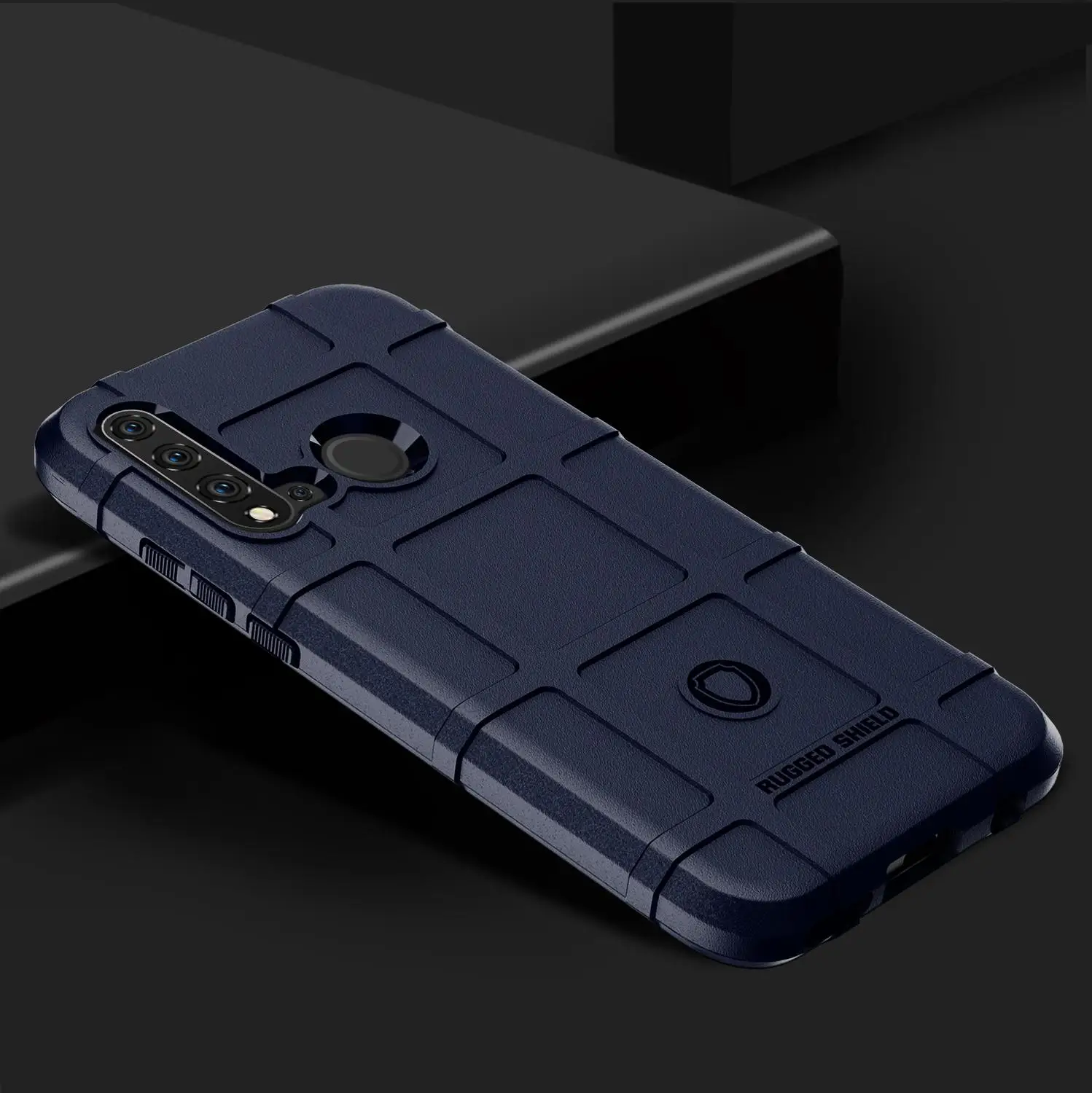 Blue Чехол для huawei mate 30 Pro, тяжелая броня, Жесткий Чехол, тяжелый противоударный бампер, силиконовый чехол для huawei Nova 5i Pro - Цвет: Blue
