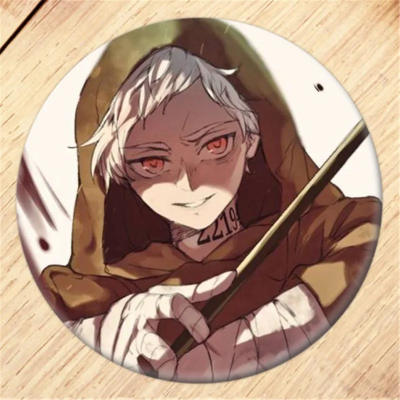 Anime The Promised Neverland Brooch Pin Cosplay Badge  For Clothes Backpack Decoration Children's gift B008 anime cosplay female