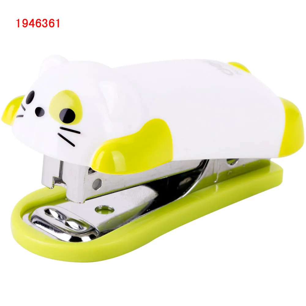 Mini stapler set animal Stapler Set School Office Supplies Stationery Paper Binding Binder Book 3 colors mini stapler set
