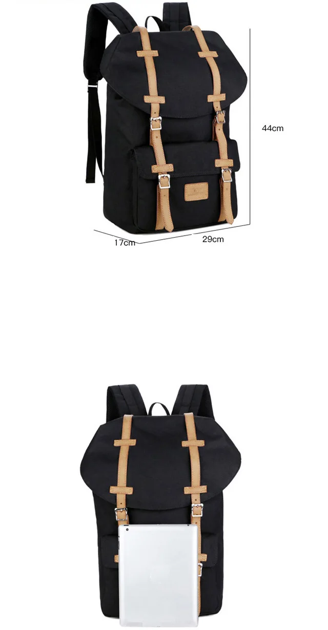 Черный Рюкзак mochila antirrobo mujer, водонепроницаемый рюкзак rugzak bolsa feminina preta, женский рюкзак, мужской школьный рюкзак