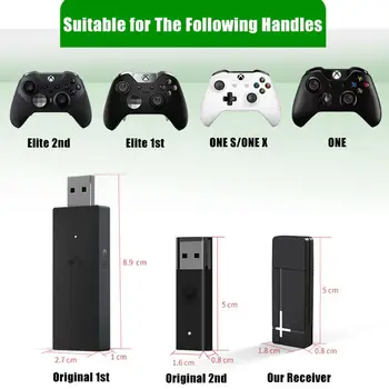 

2.4G PC Wireless Adapter USB Receiver For Xbox-One Wireless Controller Adapter for Windows 7/8/10 Laptops PC