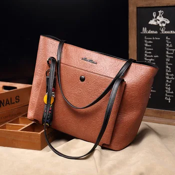

Spring and summer new women's retro fashion large-capacity shoulder bag trend simple diagonal bag