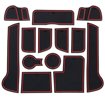 

For Kia Sportage R 2011 2012 2013 2014 2015 Gate Slot Pad Door Groove Mat Anti-Slip Cup Pad Cover Interior Decoration Accessor