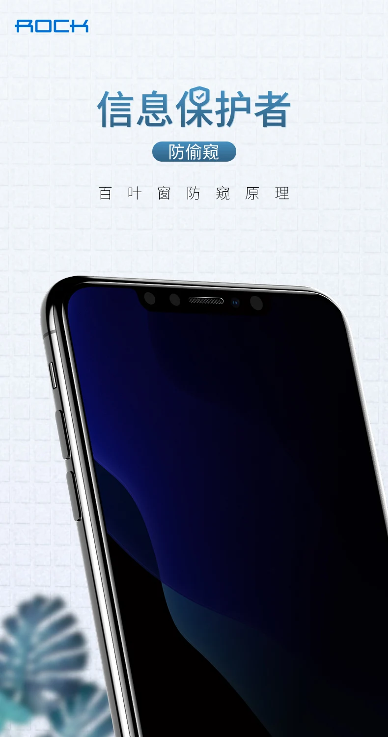 ROCK полное покрытие Антибликовая Защитная пленка для экрана, защита для iPhone X XS MAX XR Новое закаленное стекло iPhone